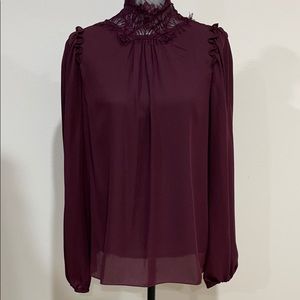 Women’s blouse size M, Max Studio, deep plum